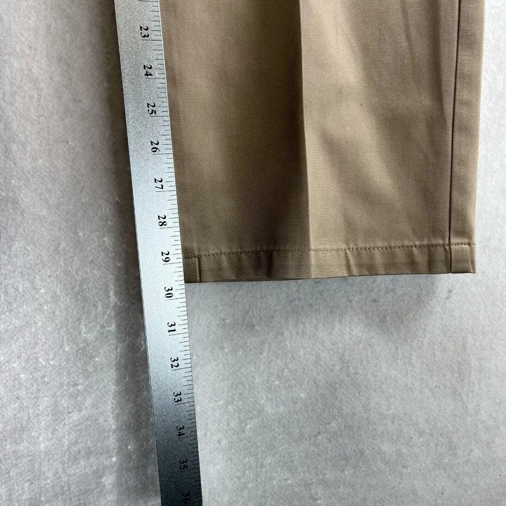 Dockers Pants Men 40x30 Chino Straight Fit Flat Front Stretch Twill Cotton Beige - Picture 11 of 11